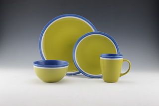 16pc Stoneware  color glaze-HS11020