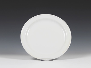 10.5''porcelain hotelware double rim middle size dinner plate