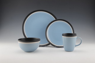 16pc Stoneware  color glaze-HS11025