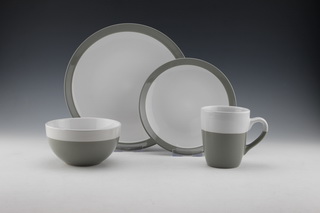 16pc Stoneware  color glaze-HS11026