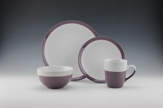 16pc Stoneware  color glaze-HS11029